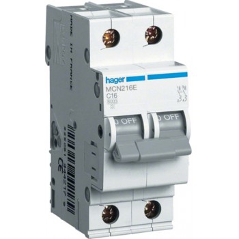 Автоматический выключатель MC232A 2 полюса 32А тип C 6КА HAGER